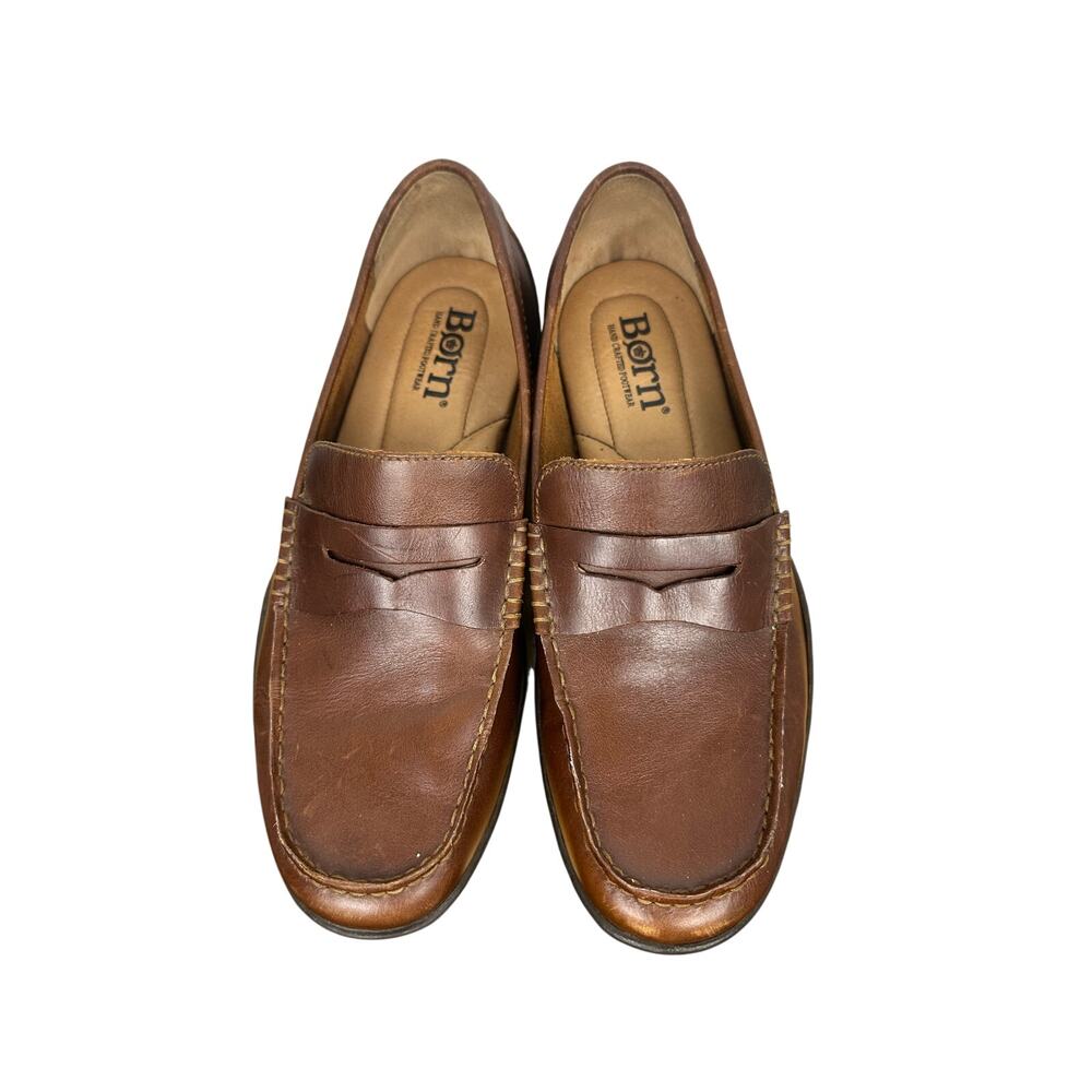 Børn Simon II Full Grain Leather Men's Penny Loafers brown leather Size 9.5